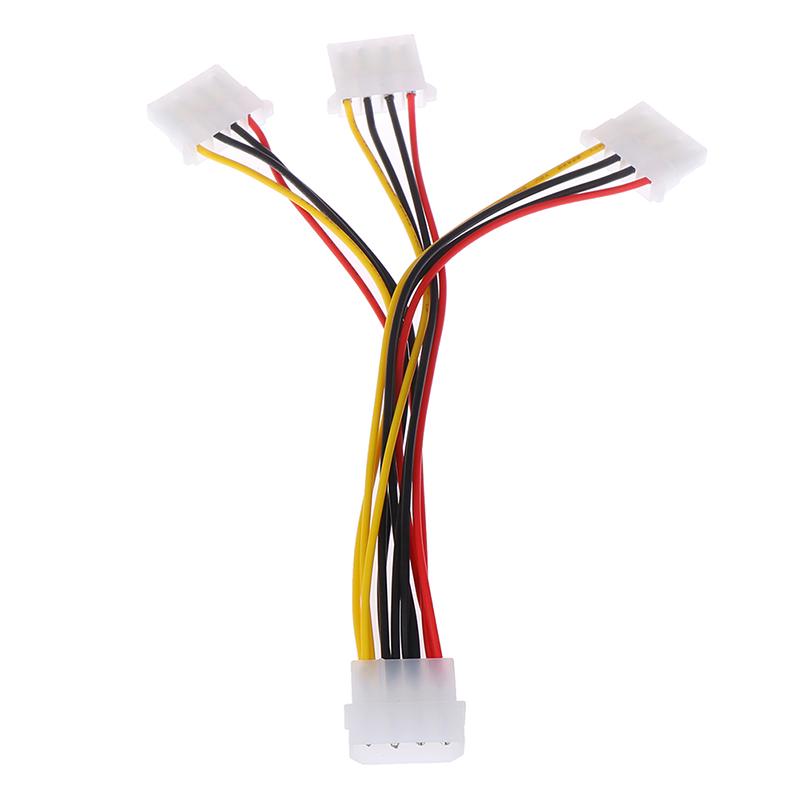 4 Pin Ide 1-To-3 Molex Ide Female Power Supply Splitter Exentsion Adapter Cable