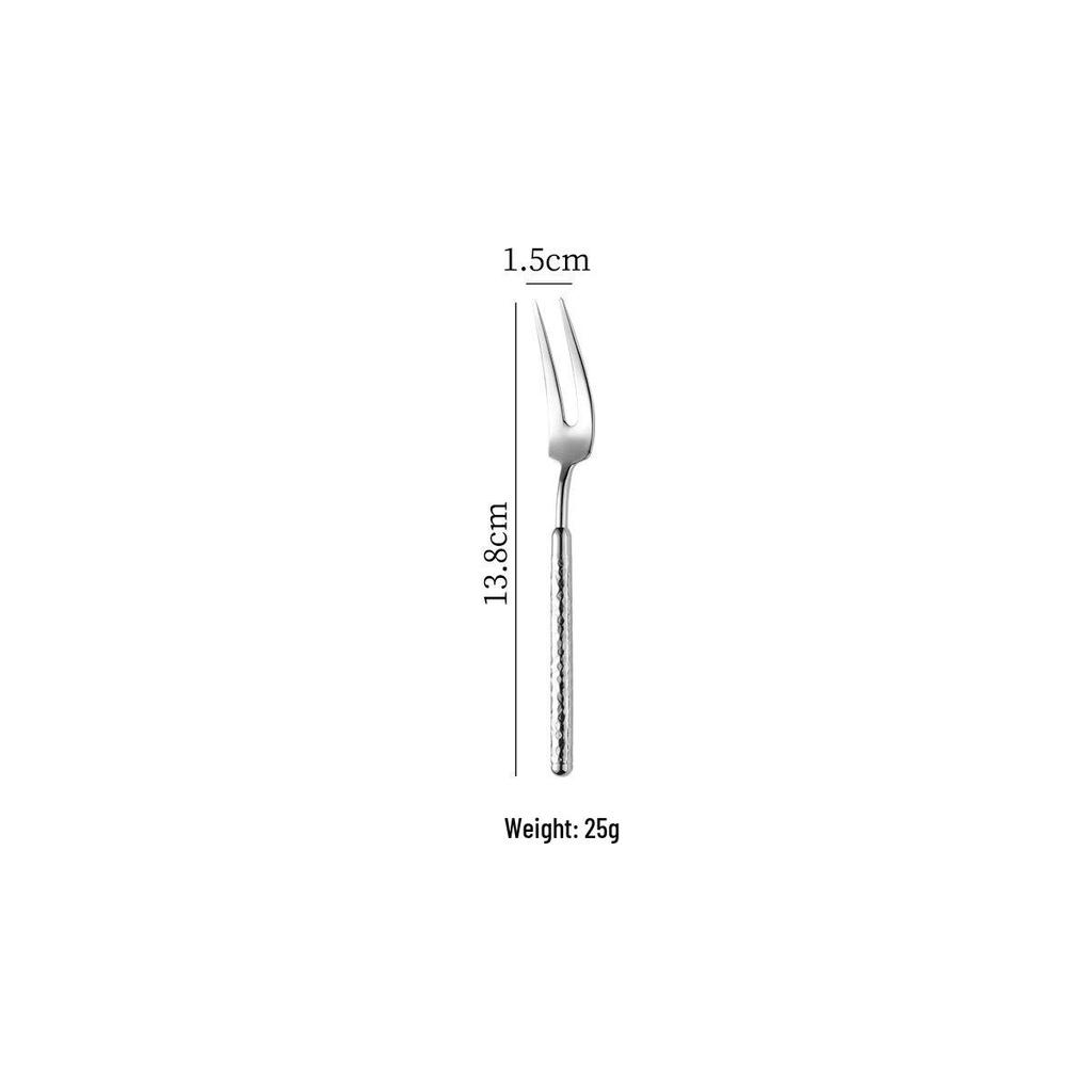 Round Diamond Cutlery Set: 304 Stainless Steel Steak Knife, Fork, Spoon, Spatula, Ladle, Slotted Spoon, Frying Spatula.
