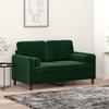 VidaXL Decorative Cushions 2 Pcs Dark Green Ø15x50 Cm Velvet 349511
