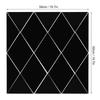 Acrylic Rhombic Mirror Wall Sticker Black Self Adhesive Mirror Tile  Home Wall