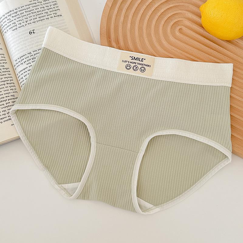 Women's Underwear Women's Antibacterial Panties Breathable Mid-waist Briefs