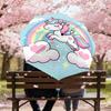 1PC Unicorn Rainbow Umbrella-8-Rib Reinforced Portable Folding Travel Suitable for All Seasons Outdoor Daily Use-Z0402