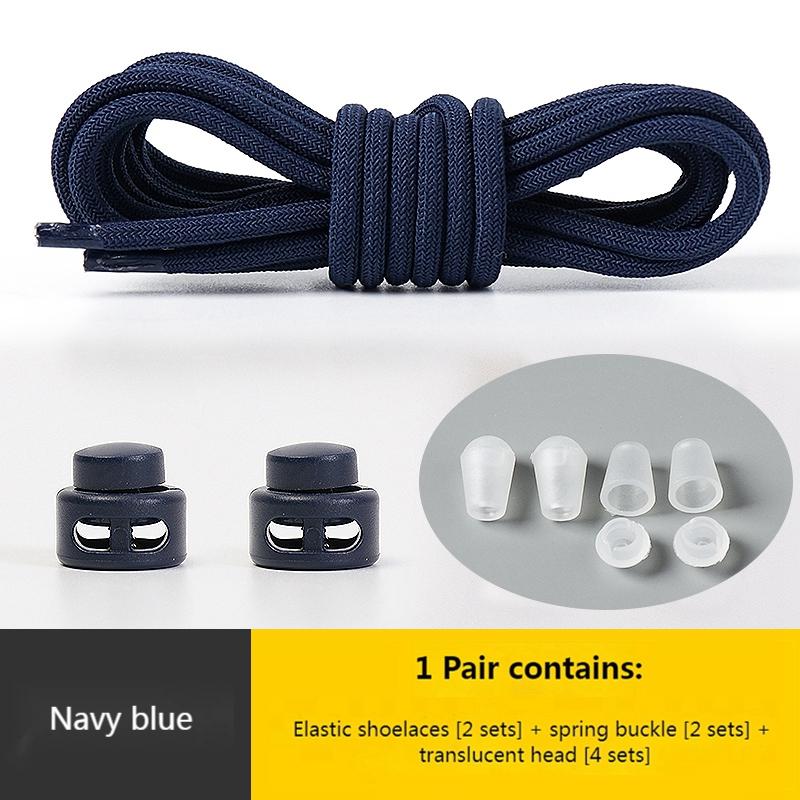 Elastic Laces Sneakers Round Lock Shoelaces Without Ties Kids Adult Quick Shoe Laces Rubber Bands Lazy Shoeace Shoes Accessories