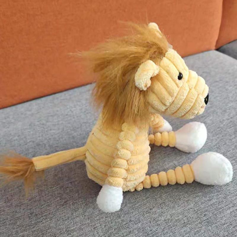 Lelijk schattige pop gestreepte dier knuffelspeeltje creatief huisornament hanger pop kinderen kalmerende lappenpop machine 15cm