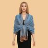 Autumn Winter New Luxury Cashmere Pashmina Shawl For Women Soft Warm Scarf Jacquard Tassel Printed Stole Wrap Elegant