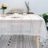 Polyester Tablecloth Soft Draping Waterproof for Parties Picnics Home Use