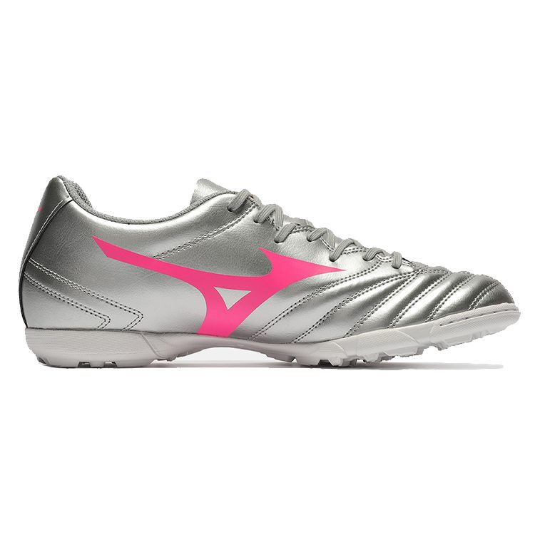 Mizuno Monarcida Neo Competition TF Men Soccer Shoes Silver Pink P1GD210564