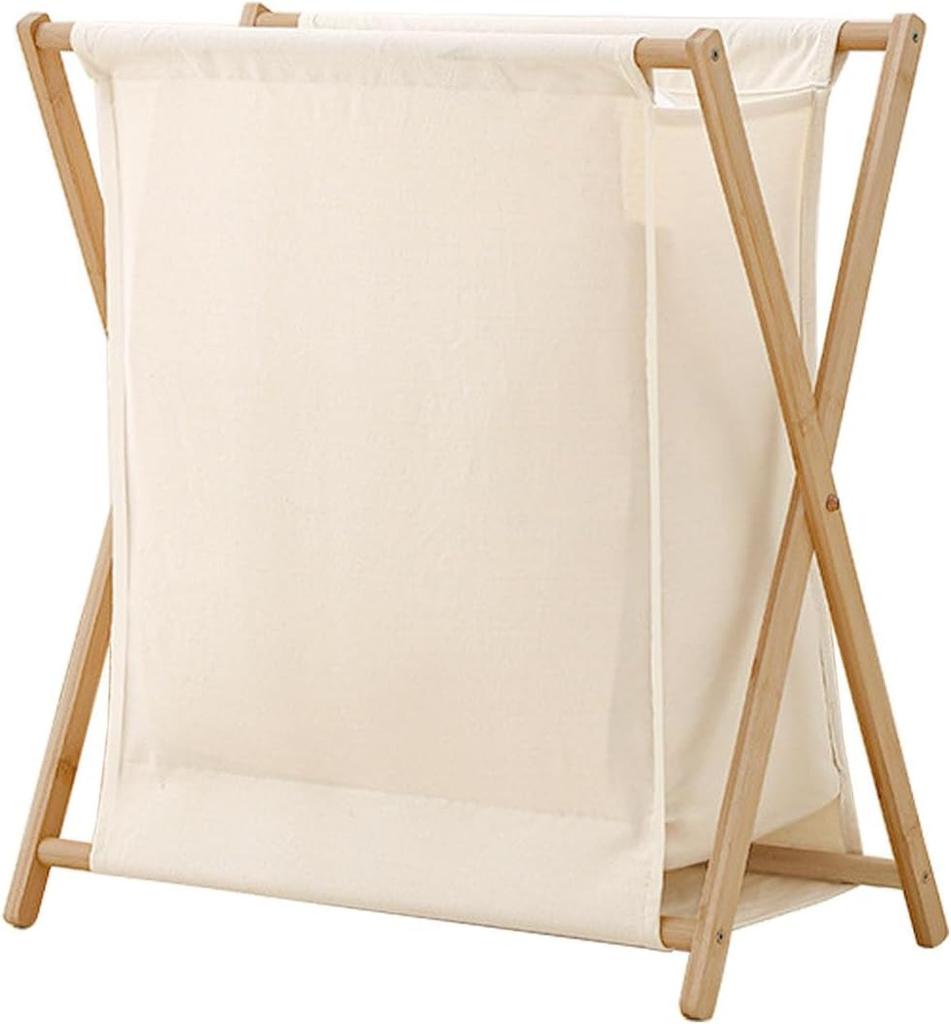 Freestanding Laundry Hamper with 3 Removable Bags - Collapsible Closet Organizer Basket Table, Space-Saving Dirty Clothes Sorter