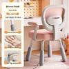 Height-Adjustable Kids' Study Chair with Armrests and Swivel Backrest
