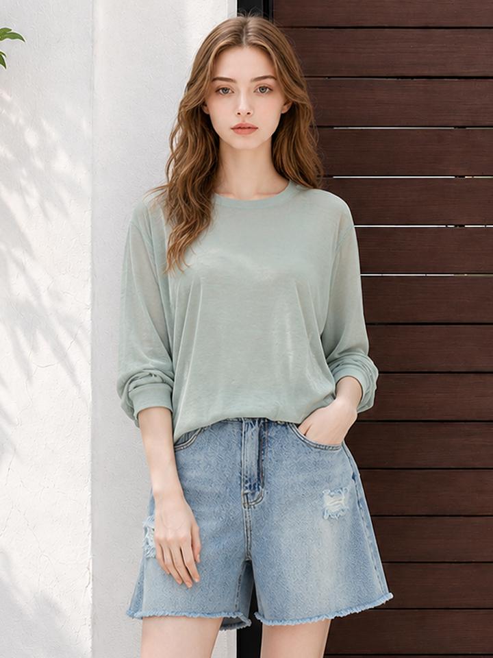 Page Flynn Basic Slub Round T-Shirt_S5Bts076C