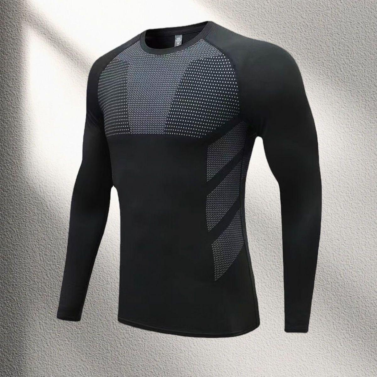 Men s Quick-Dry Breathable Long Sleeve Running Top L
