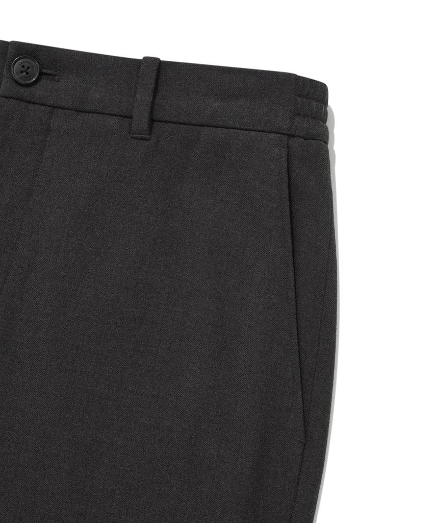 COVERNAT Slim Straight Slacks Pants Charcoal