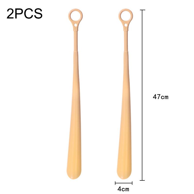 1/2 Pièces en Plastique Extra Longues Tire-chaussures Ménage Long Manche Souleveur Femme Enceinte Personnes Âgées Personnes Paresseuses Tire-chaussures Suspendable