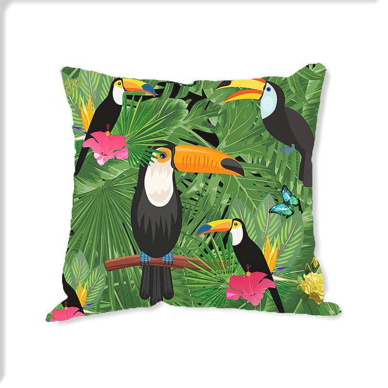 Pillowcase Green Planting Nordic Simple Linen Home Decoration Cushion Cover Design Cushion Cover