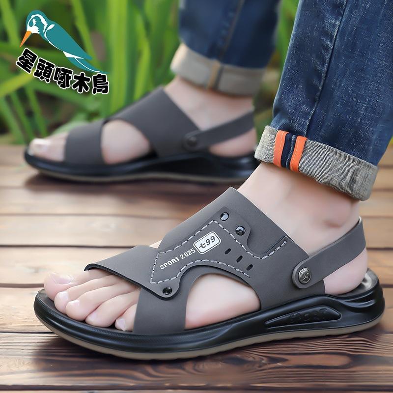 High quality beach shoes 2025 spring and summer breathable new wear-resistant non-slip sandals student word sandals