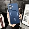 Luxury Metallic Matte Magnetic For Magsafe Armor Case For iPhone 16 15 14 Pro Max Plus 13 12 11 XR X XS 7 8 SE Shockproof Cover
