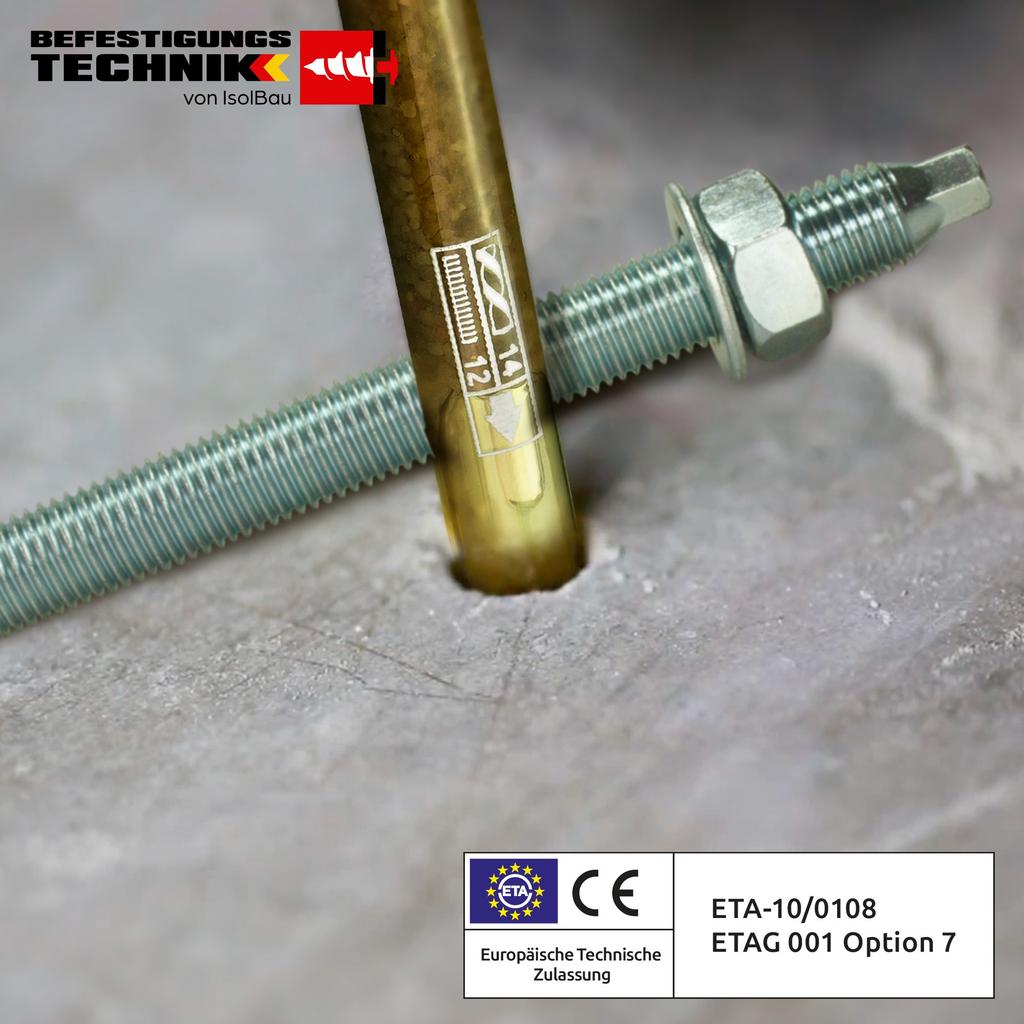 IsolBau Chemical Anchor M10 + Threaded Rod M10 x 170mm ETA 50 pcs
