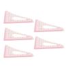 5Pcs Triangular Curve Rule Transparent High Accuracy Multifunction Pattern Sewing Rulers Set for