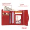 Humerpaul Genuine Leather Women Wallet Rfid Swipe Multi-card Slot Slim Card Holder