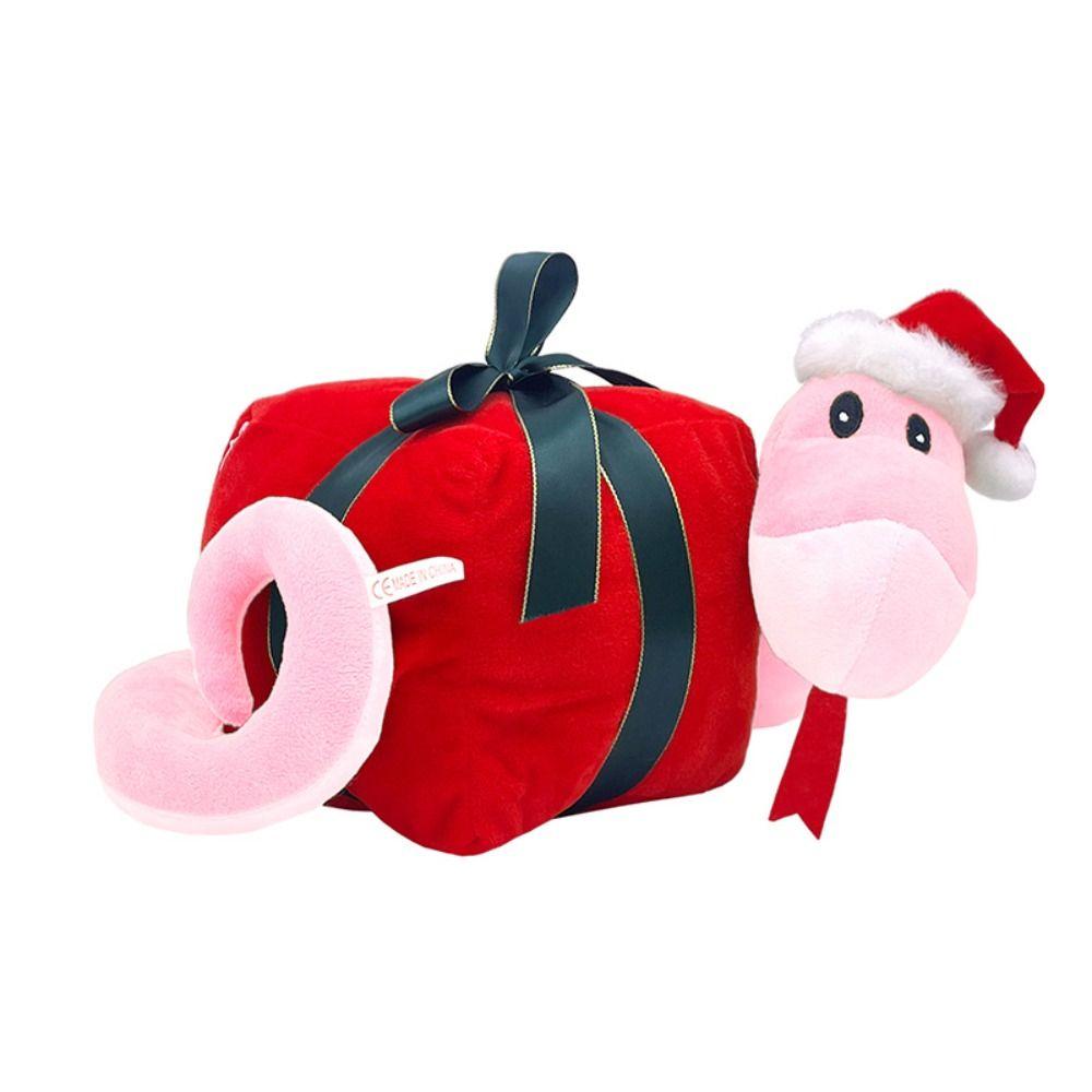 Simulation Christmas Snake Doll Fluffy Snake Plush Toy  Birthday Gift