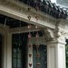 Catena Acqua in Ferro Robusto a Forma di Fiore per Grondaia Tetto Decorativa Funzionale Giardino Esterno Dispersione Acqua Piovana