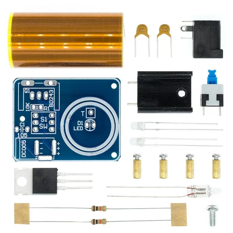 

1pcs BD243 Mini Tesla Coil Kit Magic Props DIY Parts Empty Lights Technology Diy Electronics BD243C