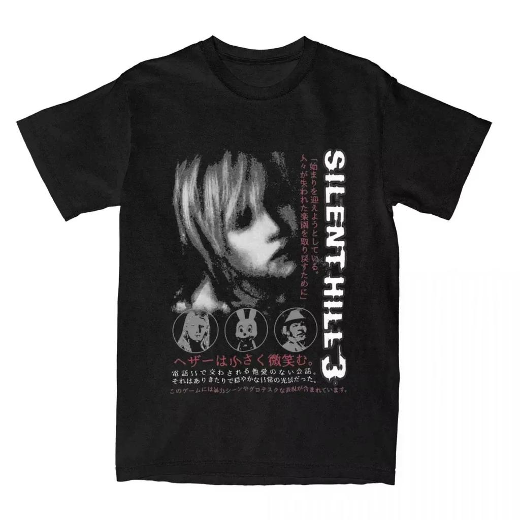 Silent Hill 3 Unisexe Unisexe T-shirt Horreur Jeu Amusant T-shirt Manches Courtes Col Rond T-shirt Coton Vintage Grande Taille T-shirt 62458
