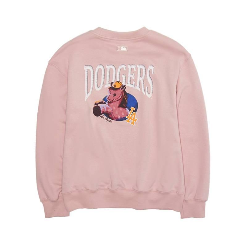 MLB New Year Series Zodiac Round Neck Solid Color Long Sleeve Pullover Sweatshirt Unisex sweatshirt 3AMTQ0161-07PKL