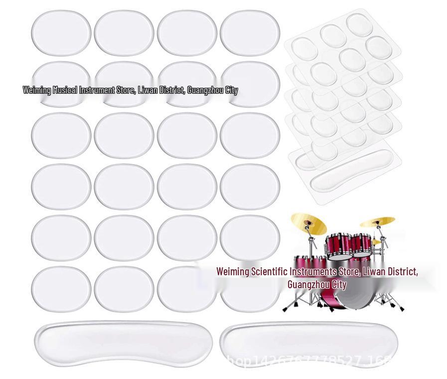 Silicone Drum Kit Mute Pad - Snare Drum Dampening and Overtone Elimination Accessory