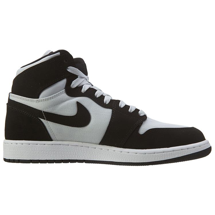 Jordan 1 Retro High GS Pure Platinum Black Pink 332148-015