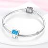 Genuine Charm Copper Creative Blue Game Console Bead Fits Charm Plata Bracelet For Women Women Jewellery Crafting DoItYourself
