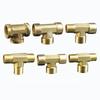 1Pc Pneumatic Brass Pipe Fitting Male-Female Thread Conversion Connect 1/8" 1/4" 3/8" BSP Tee Type Copper Water Oil Gas Adapter