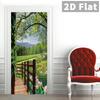 76Style 77/90cm Self-Adhesive Door Stickers Removable Wall Sticker Scenery Wallpaper Stone Stair Murals for Doors Modern Home Decor
