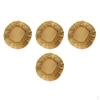 4 Pcs Polyester Spandex Seat Stool Cover Stretch Round Covers