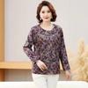 High Elastic German Velvet Spring and Autumn Long-sleeved Bottoming Middle-aged and Elderly