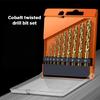13Pcs Round Shank Drill Bit Twist Jobber Length Drill Bit Round Shank for Hardened Metal Iron Plastic and Wood Metal