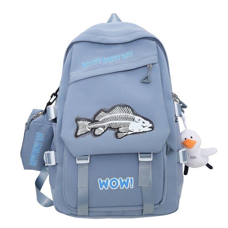 

Шкільний рюкзак великої місткості. Рюкзак для молодших школярів синій