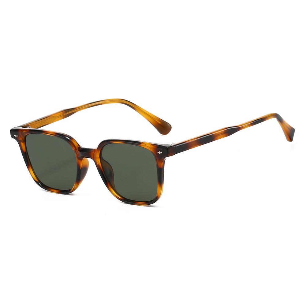 TR90 Frame Sunglasses, Unisex, Square Design, Large Frame, Slimming Effect, Suitable for Driving and Fishing