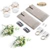 1 Set Modern Farmhouse Wall Decor, Rustic Wall Art Living Room Decor with Led Fairy Lights and Rose Flowers, Country Home Decor Gifts