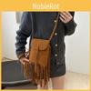 Elegant 2024 Autumn Retro Small Square Bag With Unique Fringe Accents For Daily Use