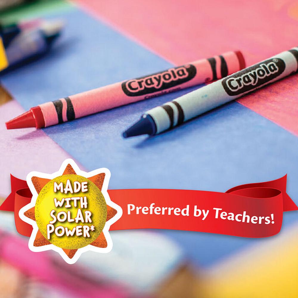Kredki świecowe dla dzieci nietoksyczne eko Solar Power Crayola 24 kolory
