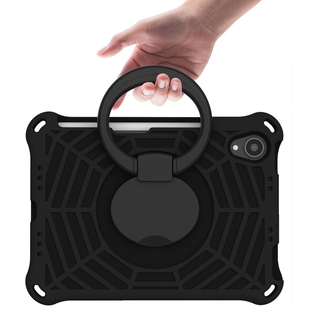 For Apple iPad mini 6 7 6th Gen 2021 2024 A17 Pro A2567 A2568 A2993 A2996 Case EVA Kids Safe Pull Ring Shockproof Shoulder Strap Stand Tablet Cover