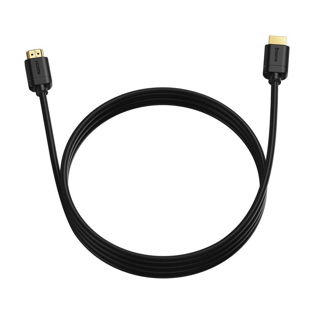 Baseus 3m HDMI 2.0 Kabel - 4K 60Hz, 3D HDR, 18Gbps – Schwarz (Modell: CAKGQ-C01)