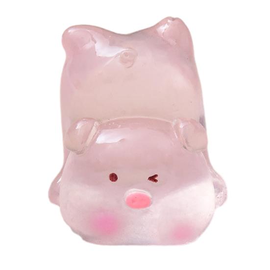 

Miniature Pig Figurine Mini Pink Piggy Figure Cartoon Resin Animal Cake Toppers for DIY Fairy Garden Moss Landscape Terrarium Potted G