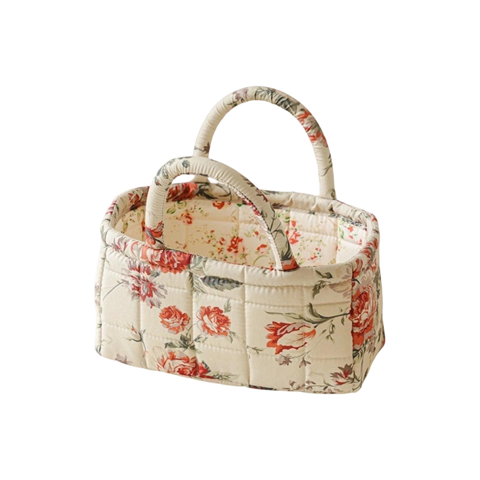 

Small Home Fabric Miscellaneous Storage Basket , Korean Portable Underwear Organizing Frame Storage Basket One Size