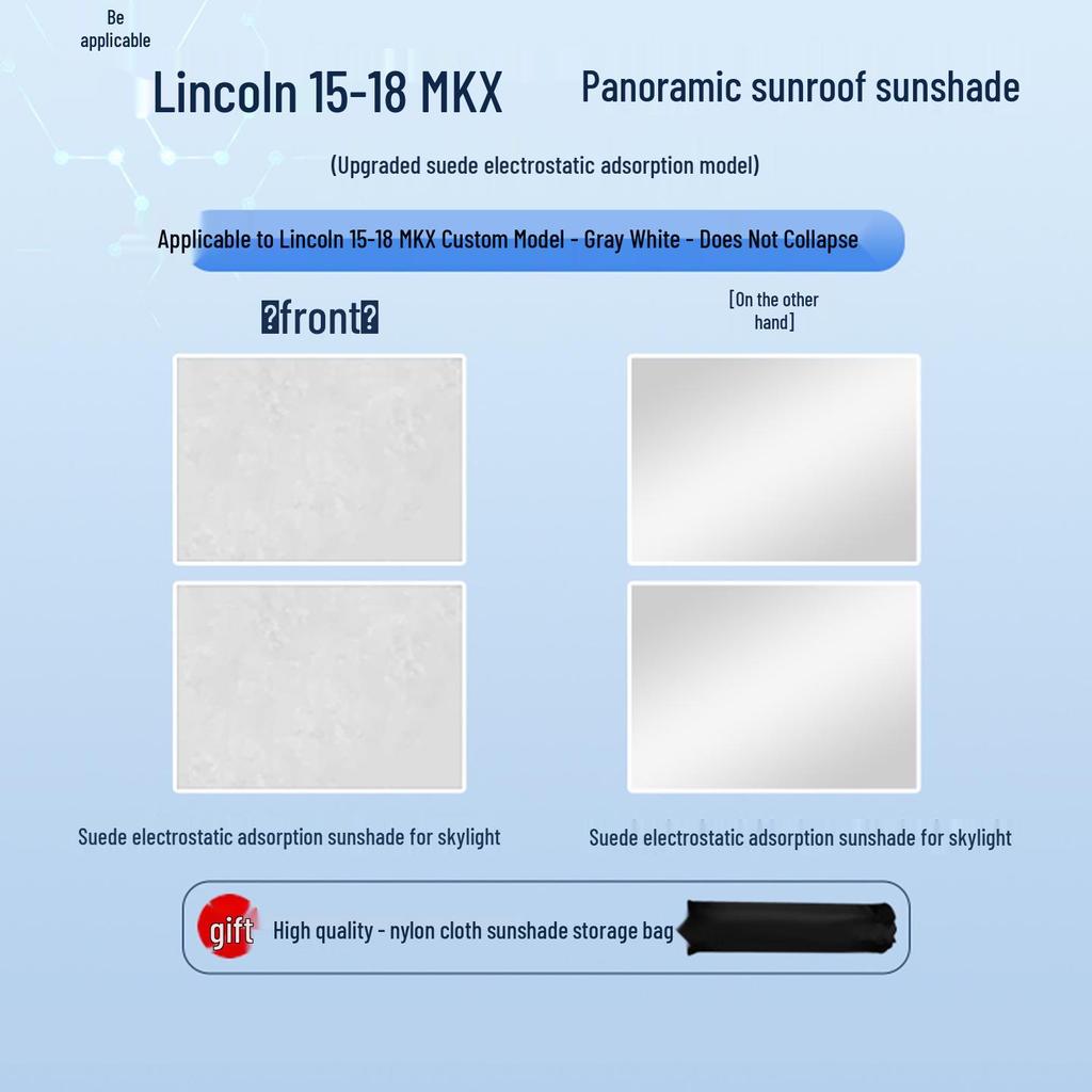 Lincoln MKX 15-18 Sunroof Sunshade: Heat Insulation, Privacy, Sun Protection