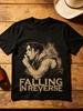 Herren- und Damen-Falling in Reverse Unisex 100% T-Shirt, Weich, Ganzjahres-Casual Streetwear Essential, All-Match Ganzjahres-Stil