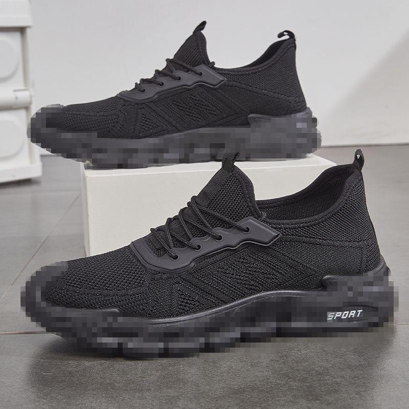 

Spring men s casual shoes new breathable mesh sneakers fly-woven thin soft-soled lightweight running shoes men s 39