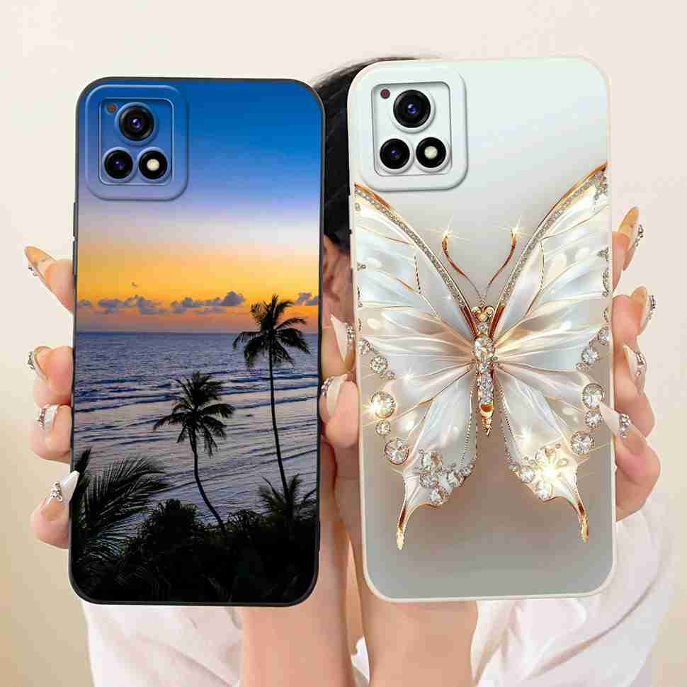 For vivo Y52s 5G V2057A Case Soft Silicone Back Cover For Vivo Y52S Y 52s 5G 6.58" Stylish Color Painting Phone Cases Bumper