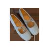 Square-toed Shallow Ballet Shoes with Flat Soft Soles Retro Single Shoes